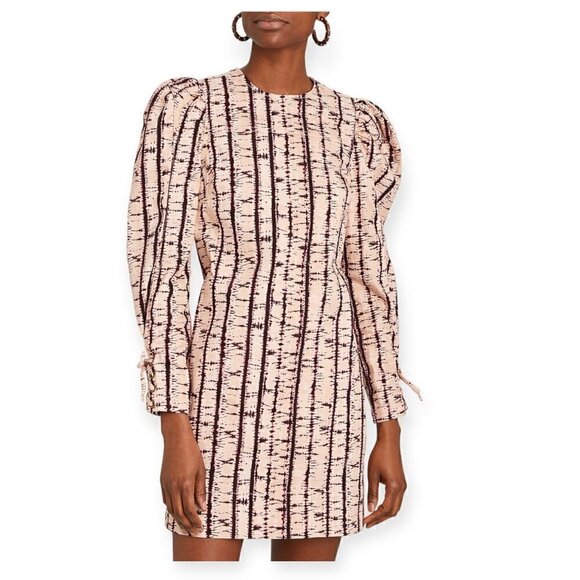 ULLA JOHNSON MANON DRESS Blush Tie Dye, Size 0, Pink, New with tags - Picture 1 of 16
